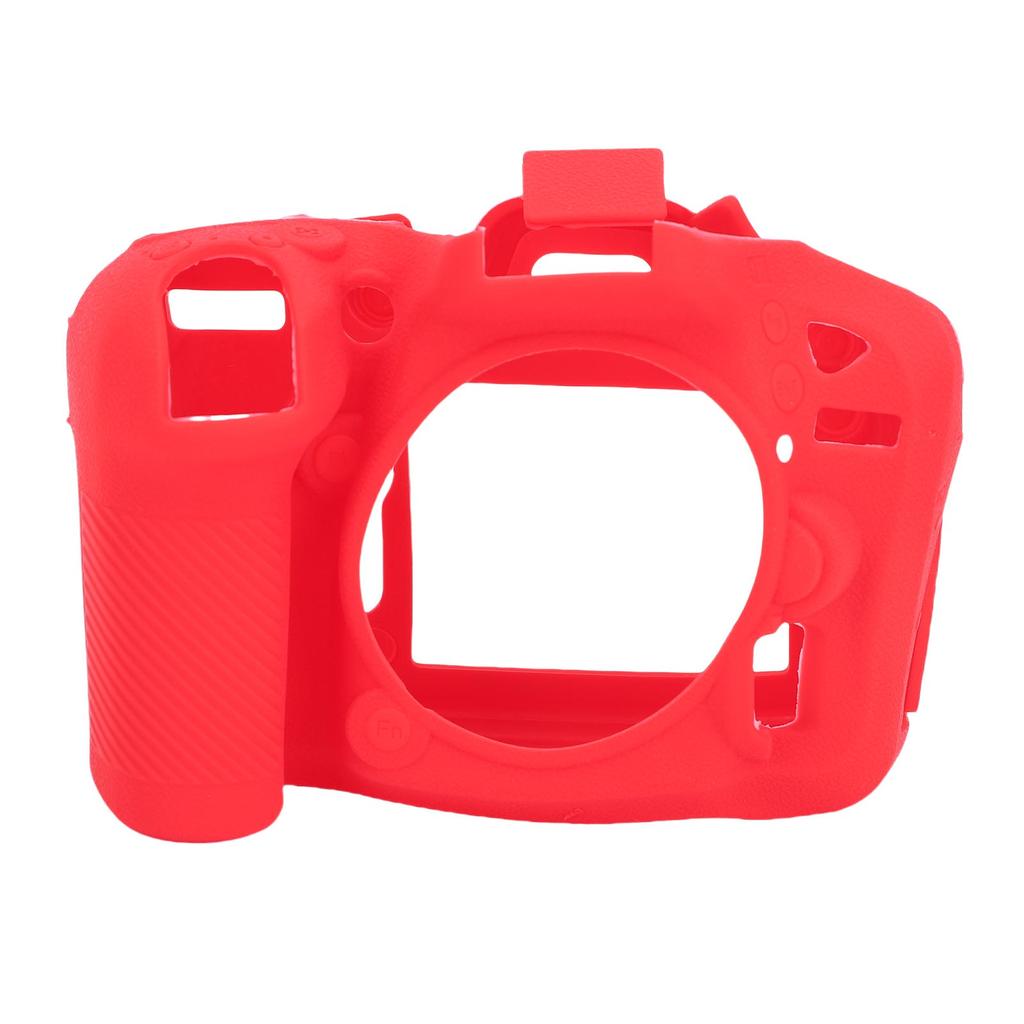 Kamerabeskyttende silikondeksel Passer til Nikon D7100 D7200 Sklisikker teksturert Mykt kamerabeskyttende silikondeksel Rødt