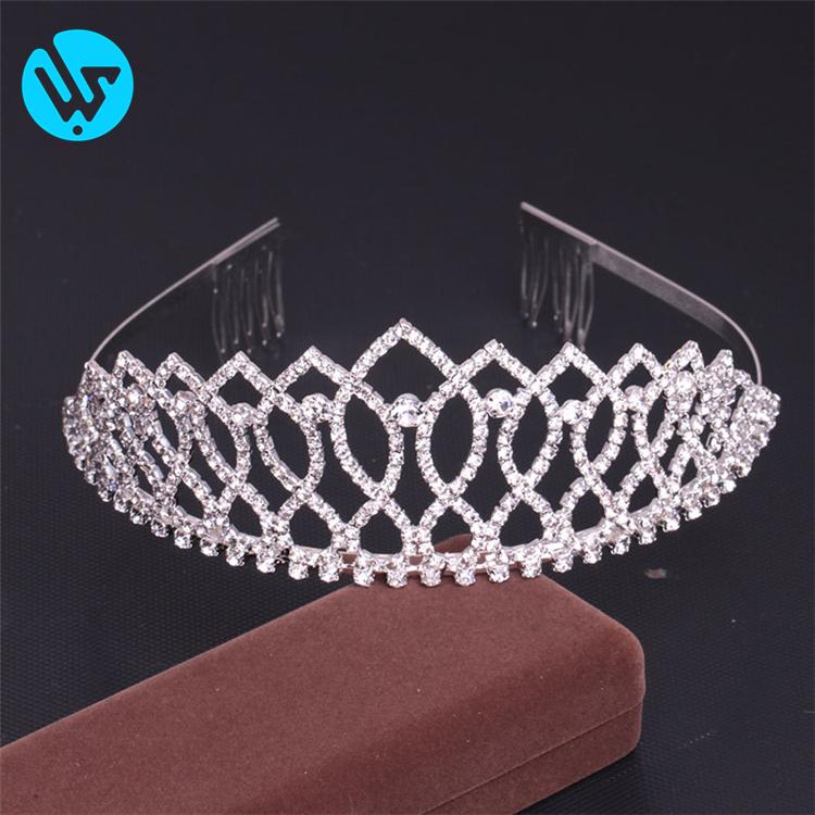 High Quality Crown Tiara Handmade Crystal Hair Accessories Headband Bridal Wedding Princess Tiara Crown