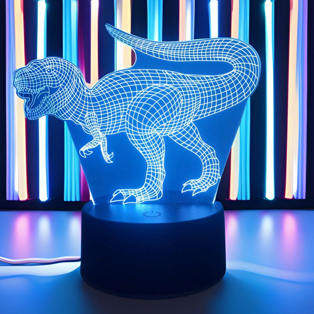 3D Cute Dinosaur LED Night Light Kids Dino Table Lamp Child Nightlight for Children's Lamps Bedroom Desk Decor Birthday Gifts