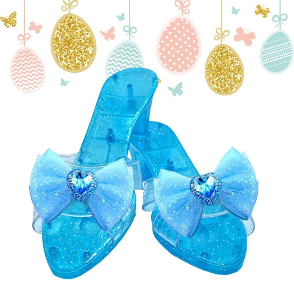 Sapatos de Princesa de Festa Adereços para Fotos Chinelos de Cristal Saltos para Fantasia para Menininhas Entusiastas de Fantasia Palco Evento Familiar de Feriado