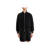 Armani Exchange FW24 Baseball Collar Loose Hem Cotton Jacket Women jackets Black 6DYB63-YN6YZ-1200