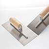 Solid Wood Handle Stainless Steel Plastering Knife for Wall Skimming and Putty Spreading