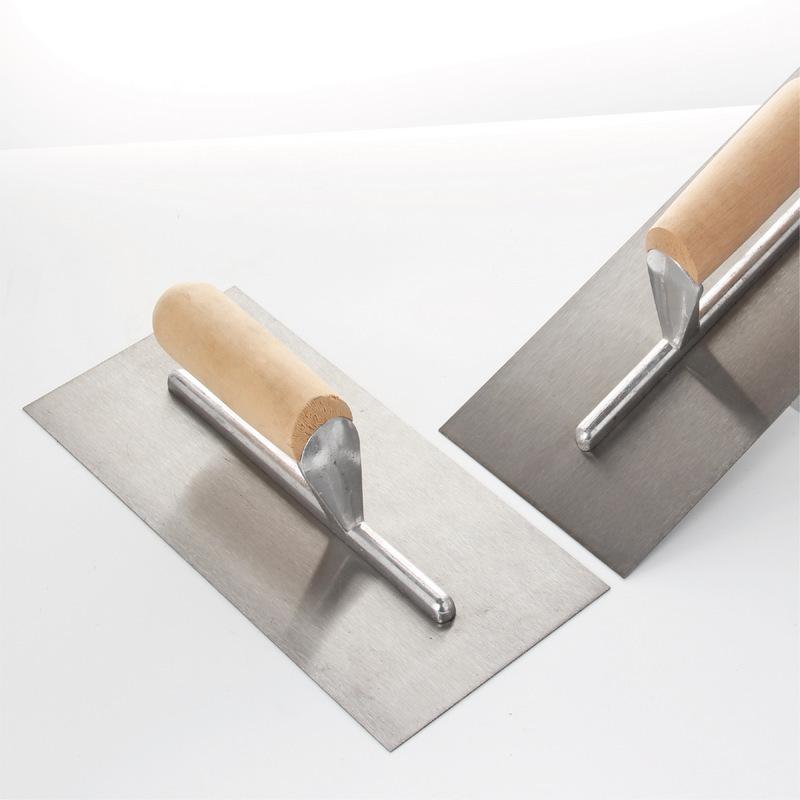 Solid Wood Handle Stainless Steel Plastering Knife for Wall Skimming and Putty Spreading
