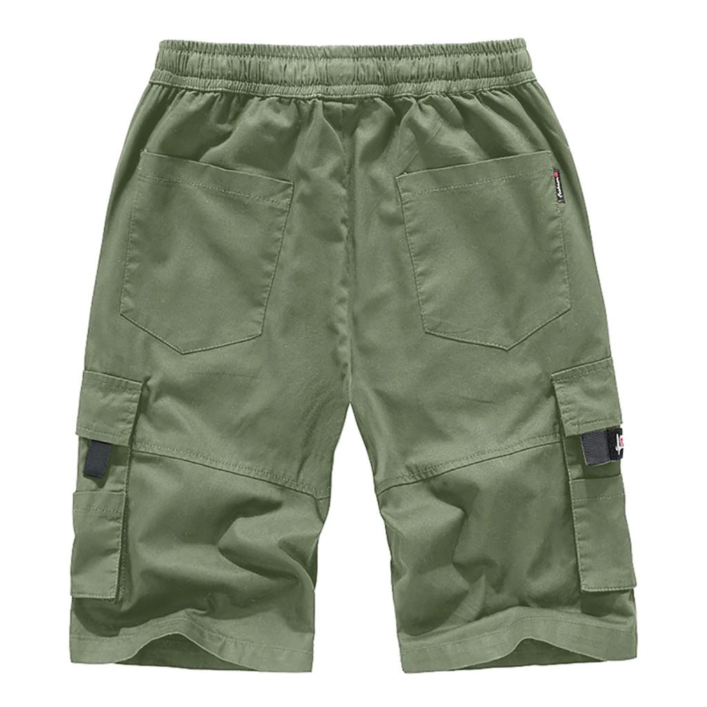 Men's Casual Outdoors Pocket Pants Work Trousers Beach Baggy Shorts Pant
