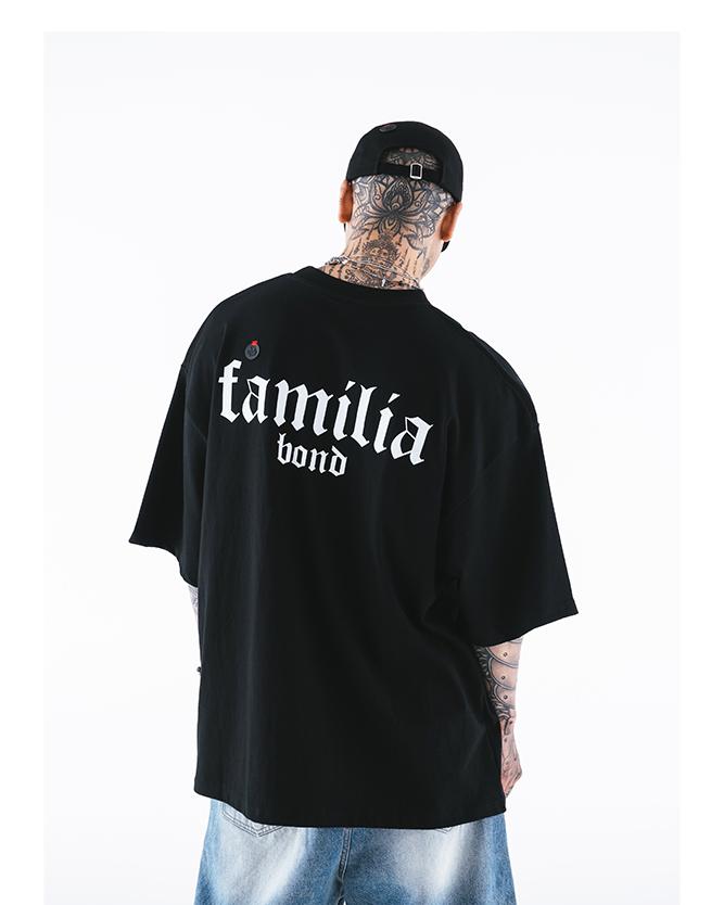 Mung Familia Overfit T-Shirts(Black)