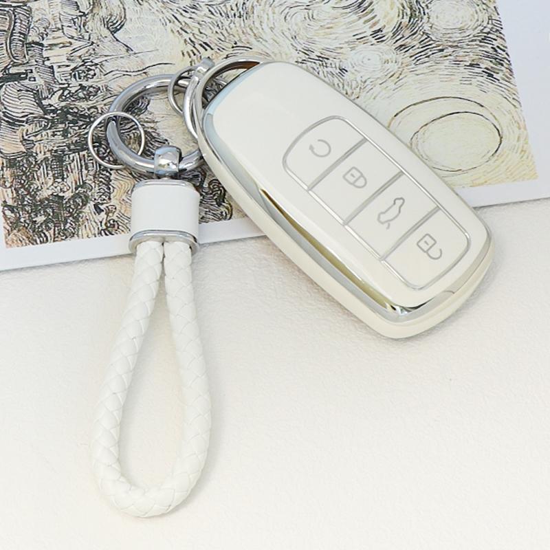 Holder Key Cover Case For Chery Omoda 5 C5 Tigo 7 8 Pro Max Tigo 7 8 Plus Arrizo 5 Plus Soft Tpu Keychain Car Keys Accessories