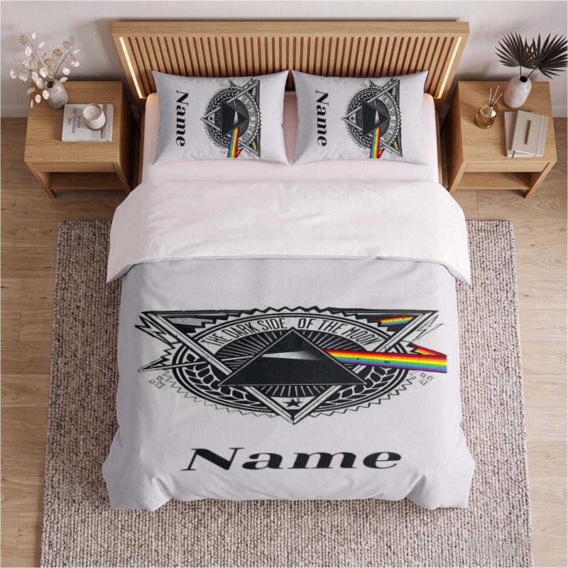 Fluido Rosa (14) Set Biancheria da Letto Personalizzato 3 Pezzi Set Letto Include 1 Copripiumino e 2 Federe Morbido Set Letto per Decorazione Camera da Letto Regalo