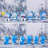 6Pcs/Set Action Figurine Six Styles Colorful Wing Design Anime Doraemon Model Toy for Home