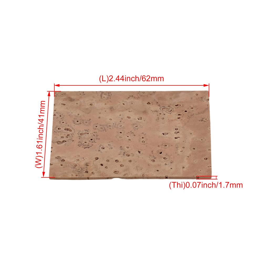 Yibuy Sax Neck Cork 2mm Natural 10pcs YB-CK02
