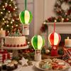 Luminous Hot Air Balloon Ornament Snowman LED Night Light Christmas Hanging Decoration  Home