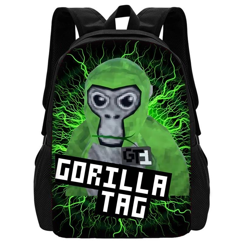 Neuartiger Cooler Gorilla Tag Kinder Schulrucksack mit Umhängetasche Federmäppchen Schultaschen für Jungen Mädchen Bestes Geschenk