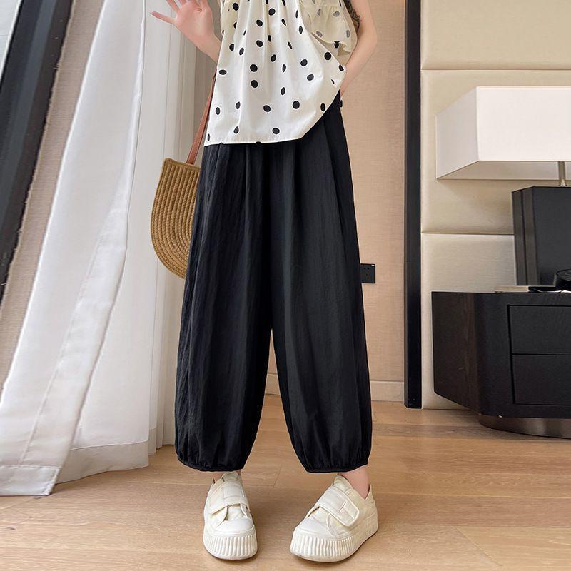 Sun Protection and Mosquito Repellent Pants for Women In Summer, Thin Yamamoto Casual Air-conditioned 9-inch Harun Tight-fitting Pants