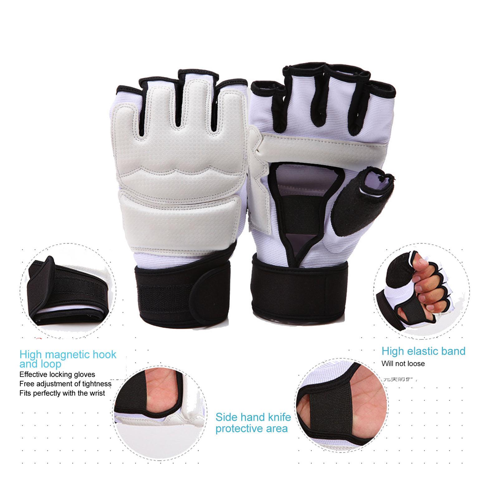 

Перчатки для спарринга тхэквондо, профессиональные, для взрослых и детей, дышащие, для тренировок с боксерской грушей, для кикбоксинга, перчатки L S