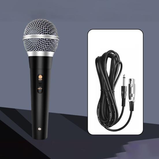 1 Set Audio Microphone Highly Sensitivity Vocal Music Plug And Play Low Latency Dynamic Stage Show High Fidelity Intelligent