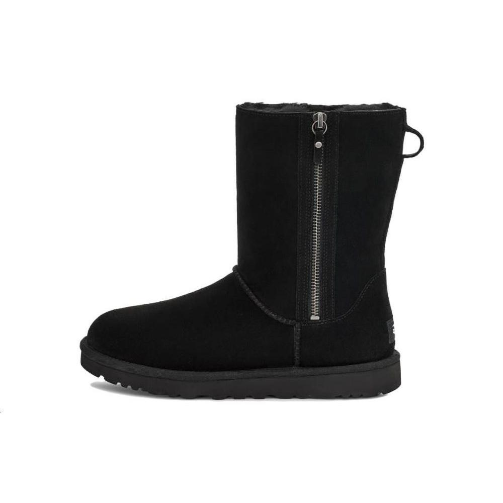 (WMNS) UGG Classic Short Zip Black Women s 1153490-BLK EU 36
