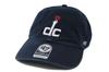 '47 Brand CLEAN UP NBA Conferência Leste Washington Wizards Aba Curva Tira de Algodão Boné Strapback para Homens Mulheres Unissex, Tamanho Único, 1 Peça