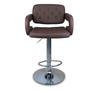 JUST SIT VINCI Brown - Bar stool with backrest and armrests