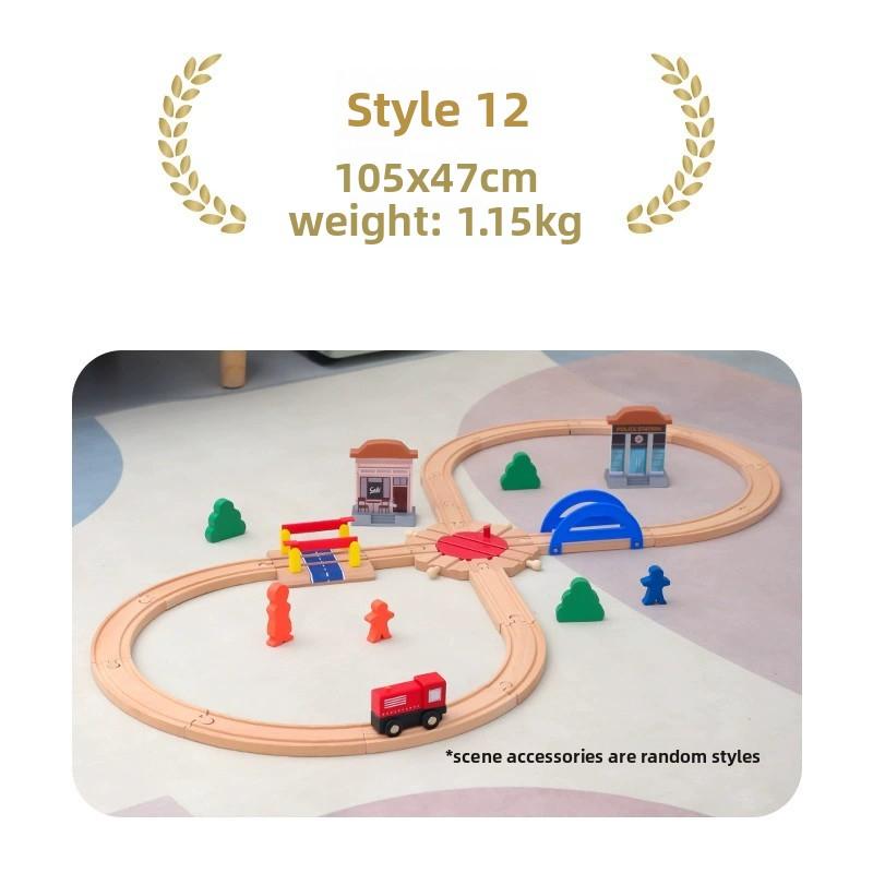High-Quality Multiple High-Quality Wooden High-Quality Train High-Quality Track Collection Kit Play Sets High-Quality For High-Quality Children