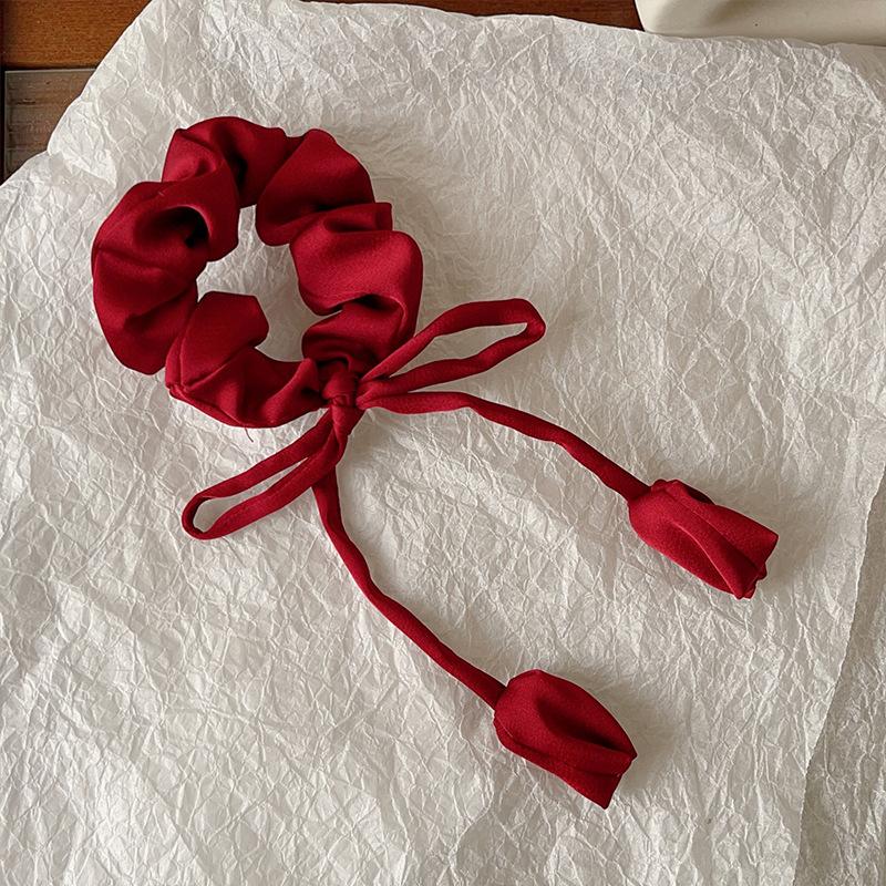 Fashion Polka Dot Scrunchies Large Hair Bands Maruko Head Braid Rubber Band Female Elegant Hair Rope Ties Ponytail Headwear