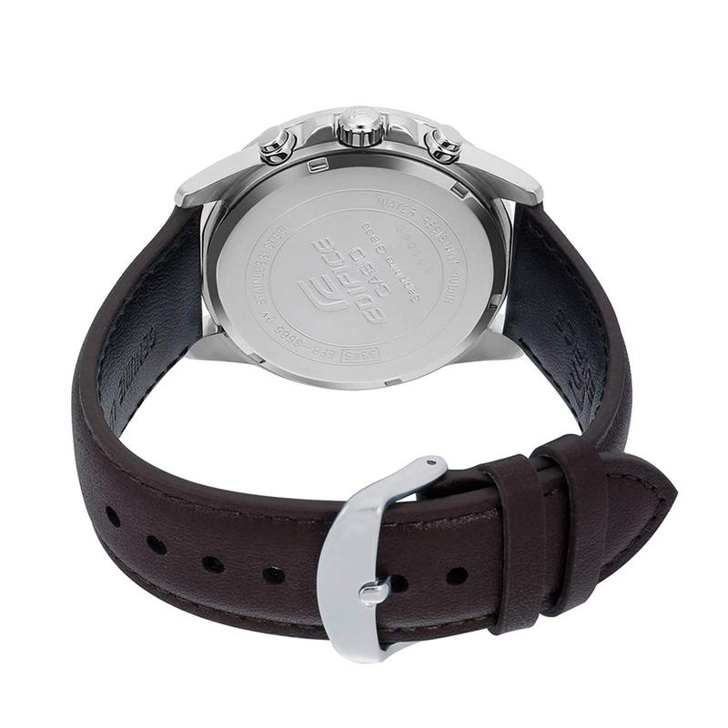 Casio EDIFICE Series Simple Casual Fashion Watch Quartz Movement Leather Strap Japanese and Korean Watch Men's Watch Blue Dial EFR-S565L-2AVUDF