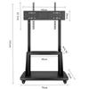Metal TV Rack Retractable Storage Holders with Wheels Removable Racks Living Room Floor Shelf Modern TV Supports Home Organizer