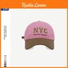 Nyc Fashionable Letter Embroidered Baseball Cap Unisex Street Style Color Design