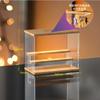 Acrylic Storage Cases with Lights, Dust- Proof Storage Boxes for Toys, Car Models, Souvenirs Storage and Display, 3 Colors