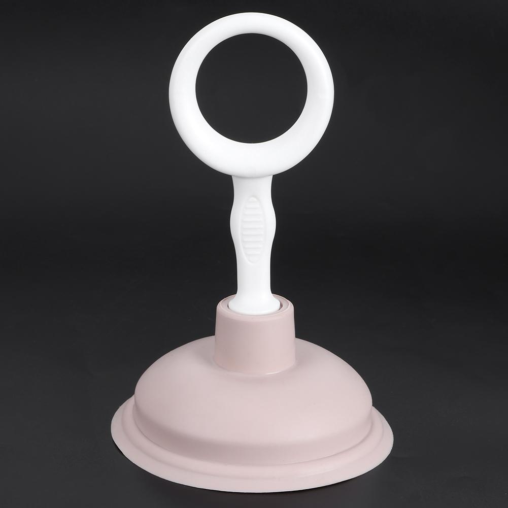 2Pcs Handheld Suction Pipe Cleaner Pipeline Dredging Cleaning Tool for Kitchen Bathroom UsePink