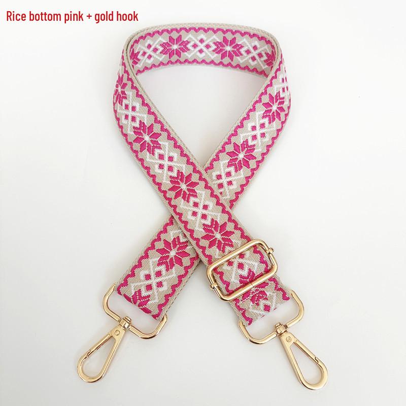 3.8cm Wide Diamond Jacquard Crossbody Strap for Bags and Backpacks.