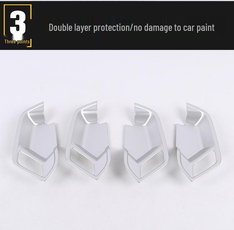 2019 Q3 Innentür Schalen Griff Abdeckung Aufkleber für Auto Innendekoration