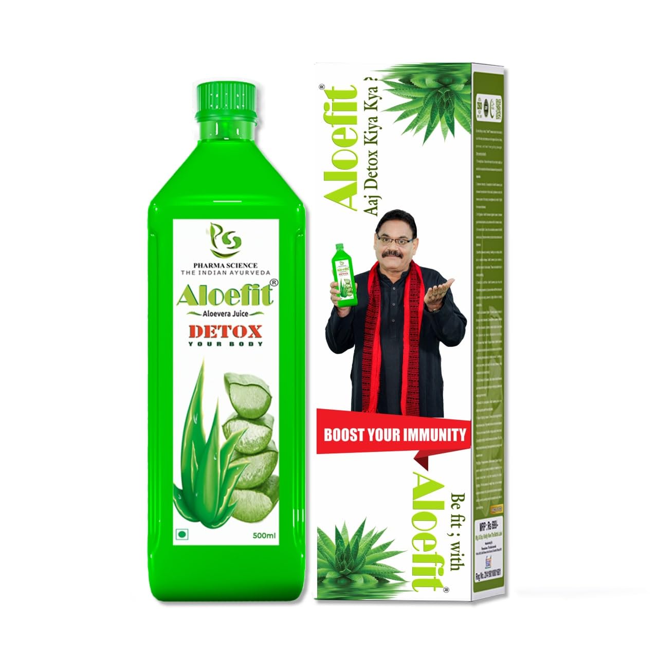 

Pharma Science Aloe Vera Juice With Pulp Healthy Skin & Hair | 500ml 1.1lbs
