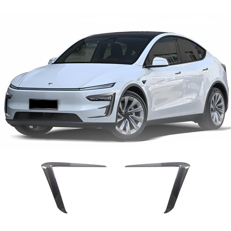 Deflector de vânt pentru bara de protecție față și Spoiler sprânceană far pentru Tesla Model Y Facelift 2025+