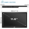 Mobile Monitor Kenowa Inch Small Monitor HD Resolution 60Hz 5ms Thin Standard HDMI Port Compatible with 11.6 1366768 Type-C