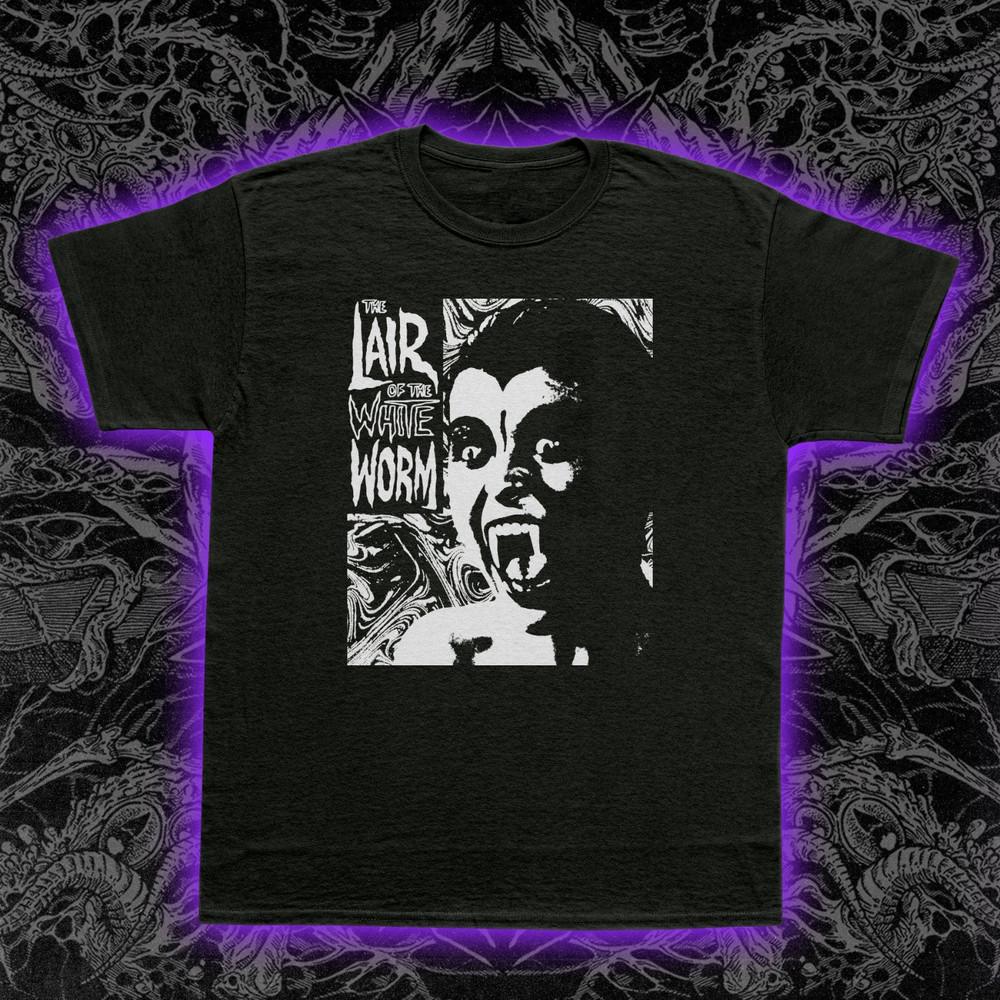 Lair of the White Worm T-Shirt 1988 Cult British Horror Film Graphic Tee