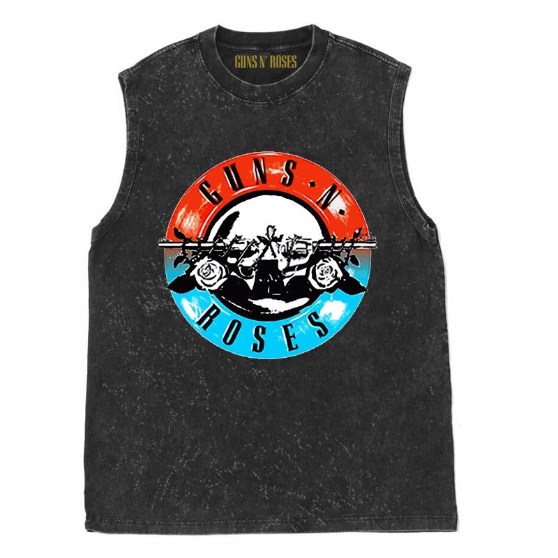 

Guns N Roses Вінтажний Американський Вінтажний Рок Прання Старий Безрукавний Жилет Футболка Майки Спортивний Одяг 2XL