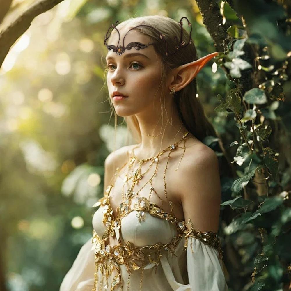 Vine Design Elven Crown Wedding Accessory Fairy Diadema Hair Accessories Hair Garland