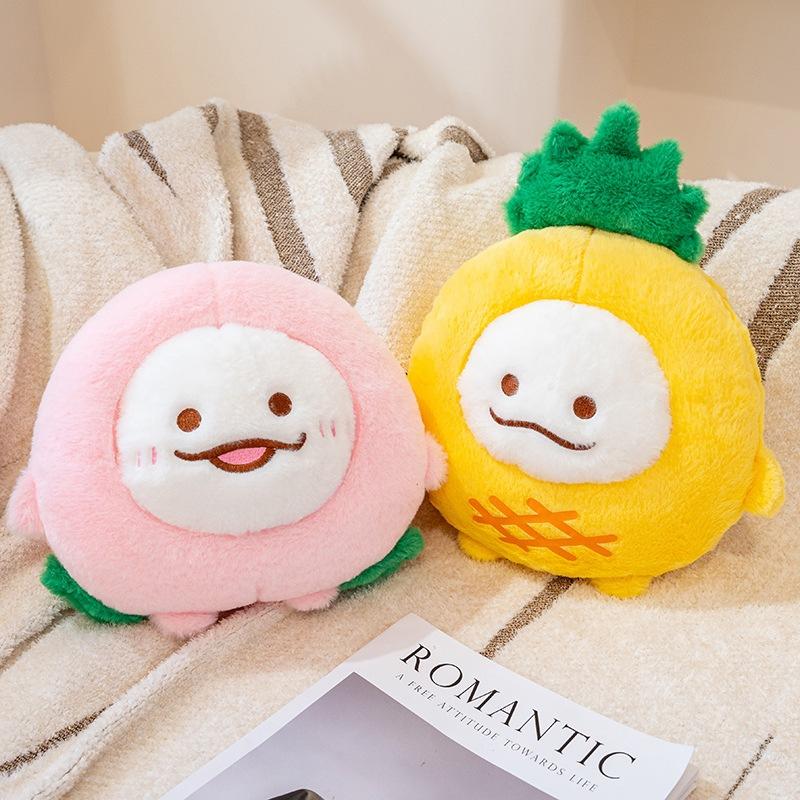 Cartoon Soft Fruit Pineapple Throw Pillow Plush Toy Doll Peach Doll Home Pillow Cushion Doll
