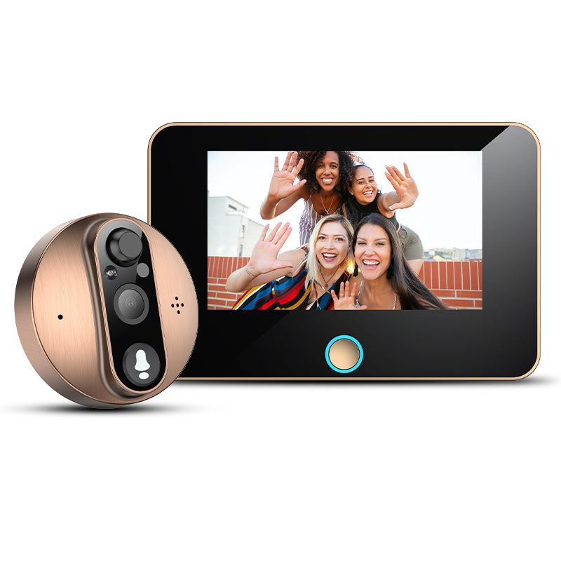 

4,3-дюймовый экран Graffiti с видеонаблюдением Противоугонный дверной звонок Wi-Fi Удаленная камера домофона Домашний видеодомофон 38（Ubox APP）