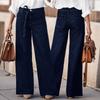 Women's Mid-Rise Stretch Jeans Fashion Straight Leg Denim Pants With Pockets