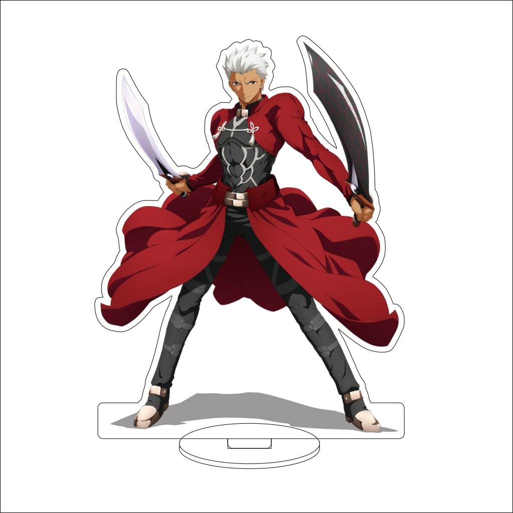 16CM Anime Fate stay night Cosplay Acrylic Stand Ornaments Sakura Matou/Illyasviel von Einzbern Figure Stand Halloween Gifts