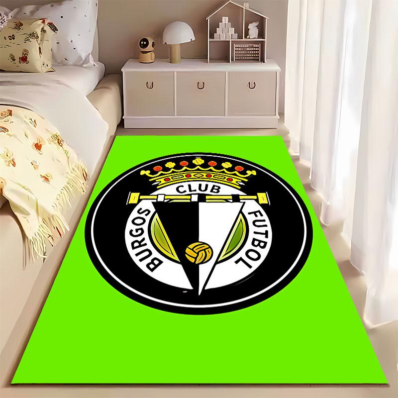 Burgos Club Futbol Logo Carpet suitable as a non-slip mat for the living room or bedroom sofa