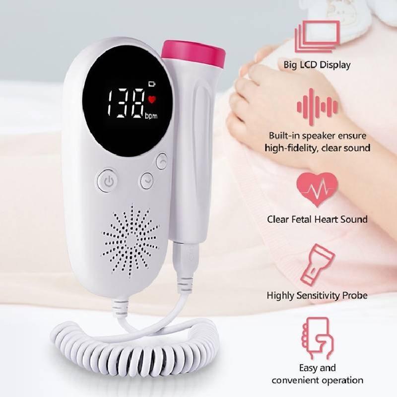 Prenatal Fetal Household Heart Monitor Display Fetus Voice Meter Woman Pregnant