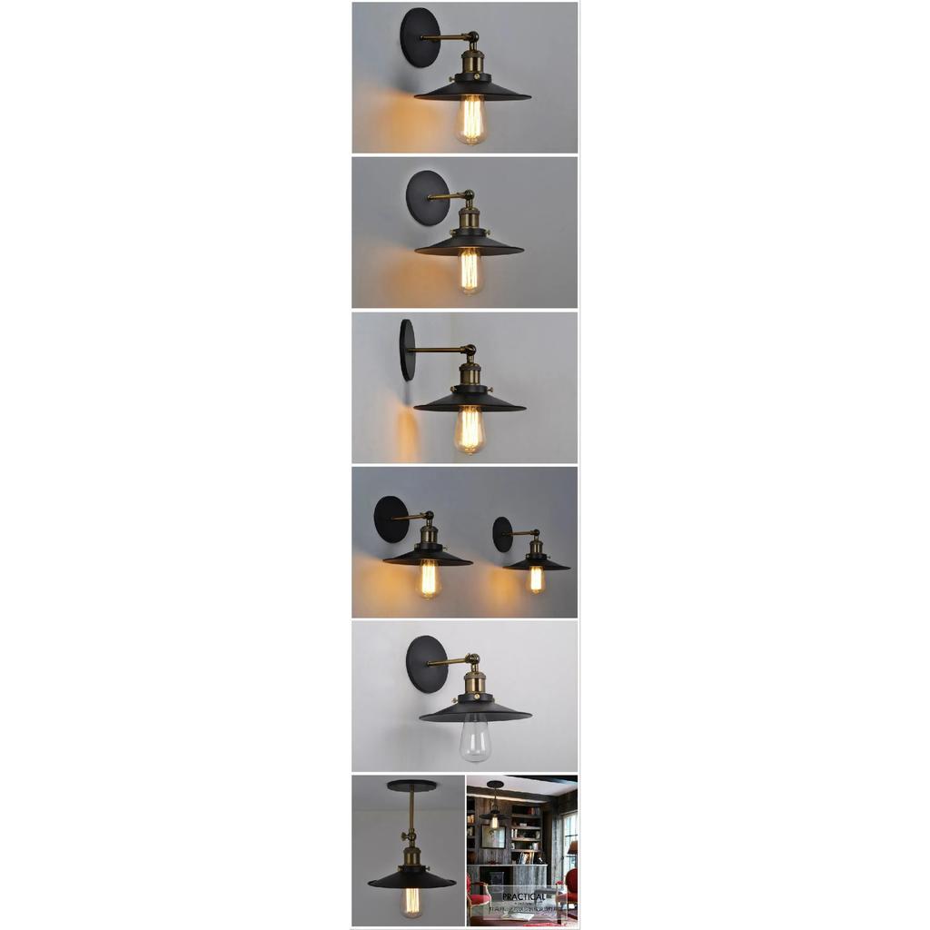 American industrial style wall lamp staircase hallway bedside wall lamp Retro decorative wall light iron wall lamp
