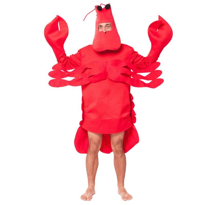 Halloween Lobster Costume Adults Cosplay Party Stage Performance Outfit One Size