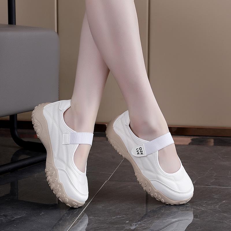 New Velcro Height Increase Lightweight Fitness Arch Support Casual Sneakers -Cushioning Non-slip Comfortable Outdoor Mary Jane Shoes