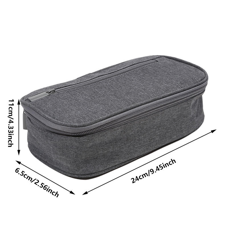 Solid Color Multifunctional Student Pencil Cases Stylish Large Capacity Pencil Cases Durable Oxford Cloth Pencil Case