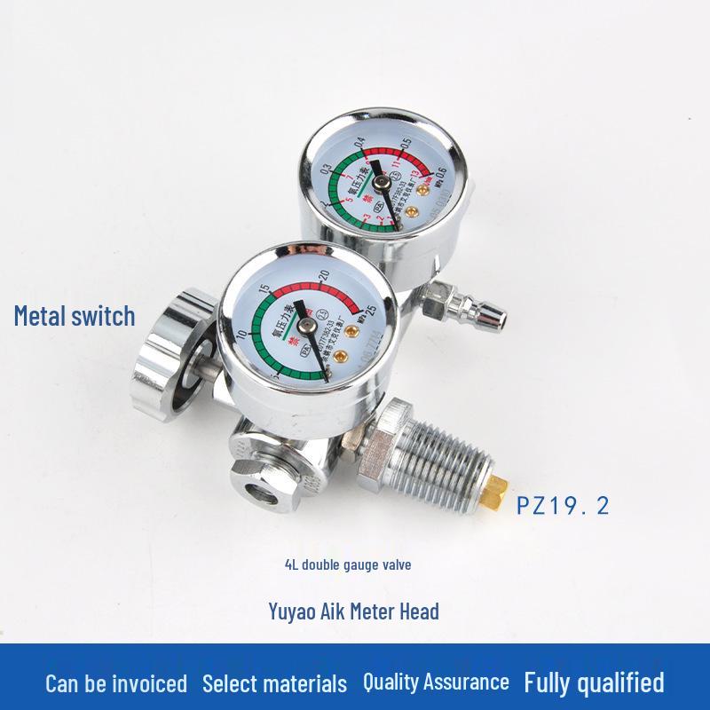 Household Oxygen Cylinder with Single Pressure Gauge Valve