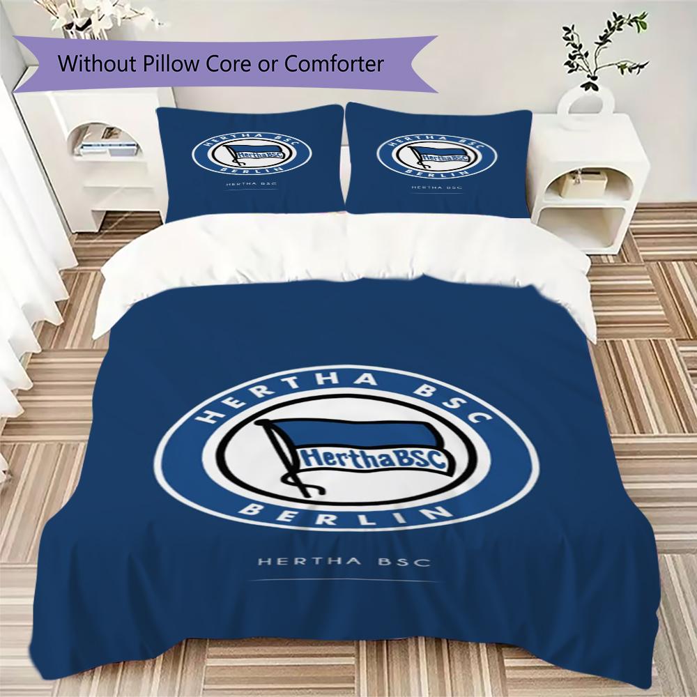 Set Copripiumino Trapuntato con Motivo Hertha BSC Copripiumino Federa Decorazione per la Casa Regalo di Compleanno (1 * copripiumino + 2 * federe senza imbottitura)39