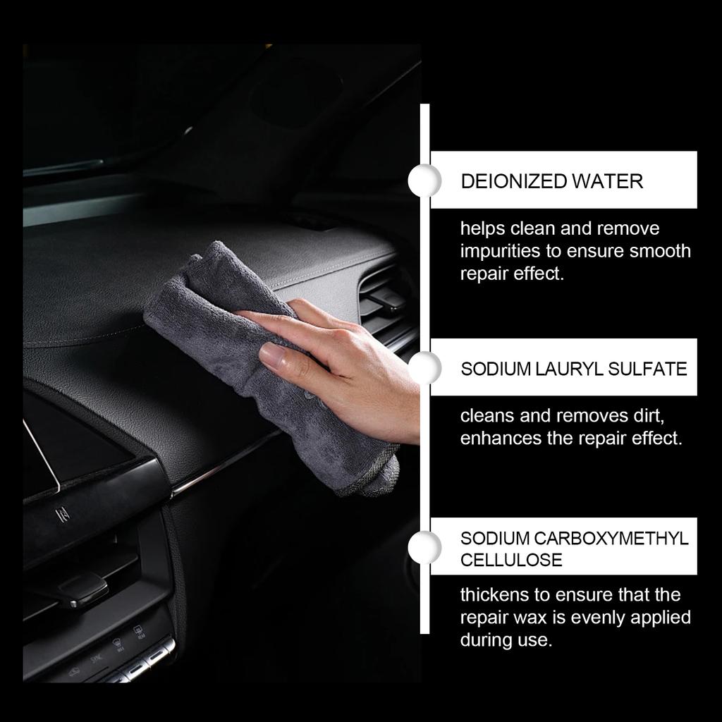 100G Car Interior Scratch Remover Polish Wax For Dashboard Plastic Trim Repair Restorer Detailing Cleaning Care