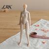 Posable Figure Body 1/6 Scale Doll with 3 Neck Adapters, 9.8-Inch Blank Action Flexible Joint, Articulated Miniature Female for Custom